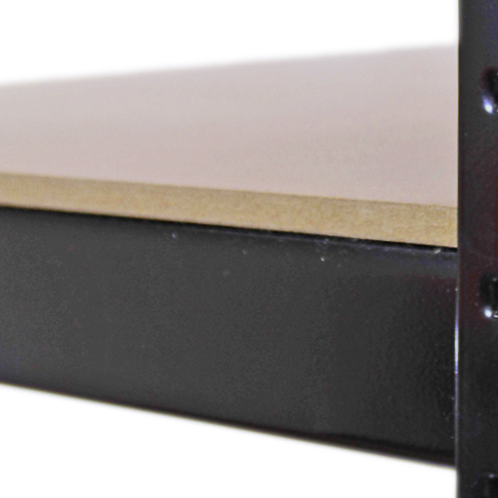 5 x prateleiras de armazenamento T-Rax preto 90 cm x 45 cm x 180 cm