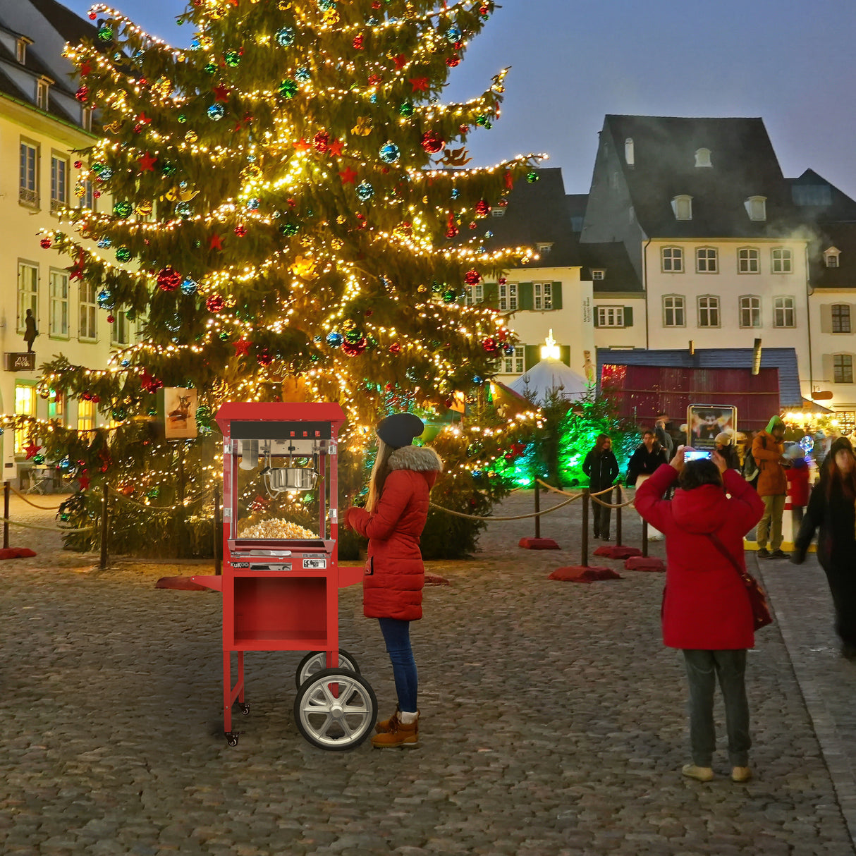Carrinho de máquina de pipoca KuKoo