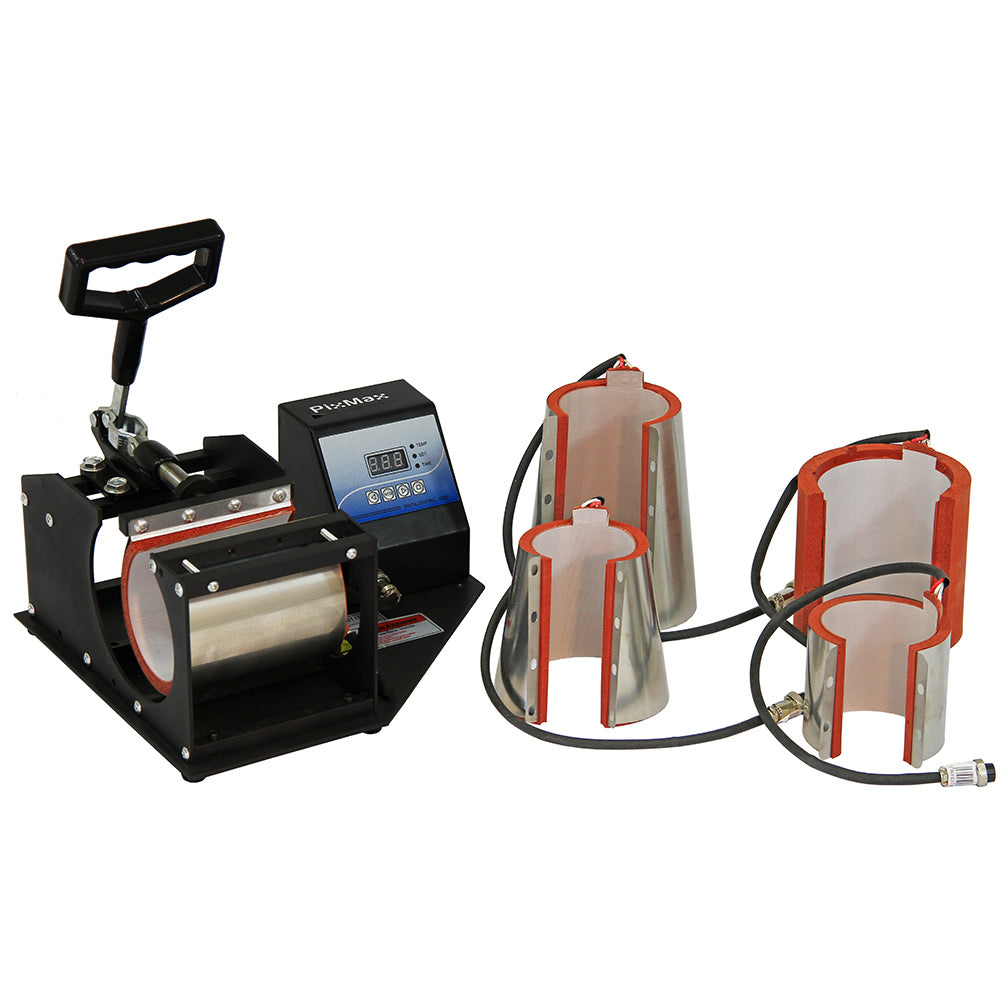 Prensa térmica para canecas PixMax 5 em 1 e elementos