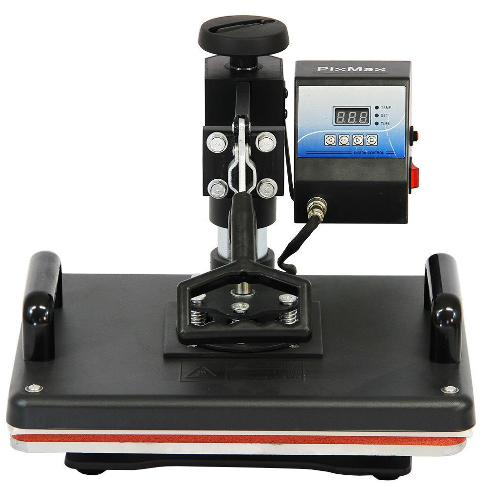 Plotter de recorte de vinil 5 em 1, com base preta, painel digital e sistema de alimentação contínua, ideal para impressões econômicas