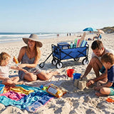 Carrinho Dobrável Todo-o-Terreno para Praia e Festivais Azul