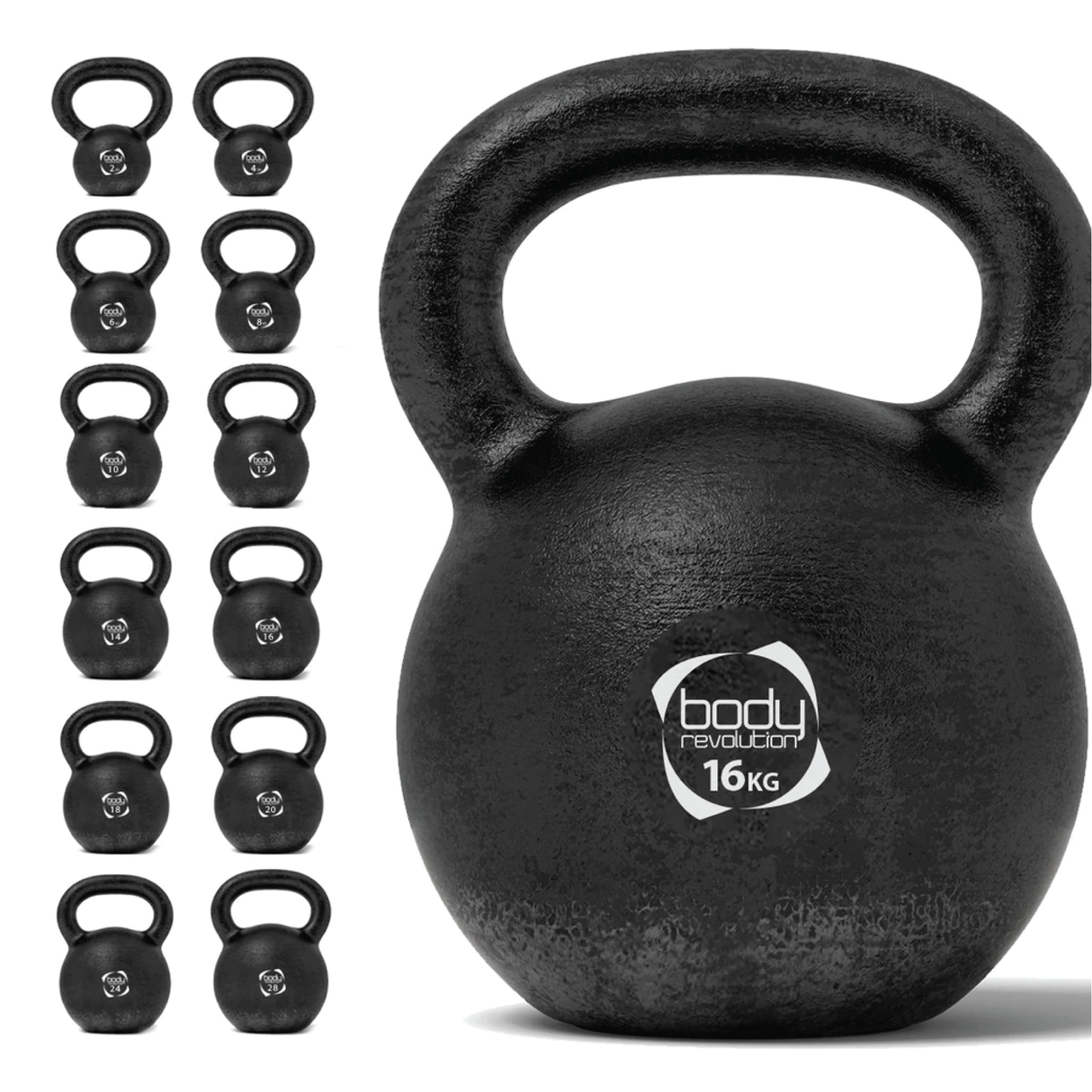 Kettlebell em ferro fundido 16 kg