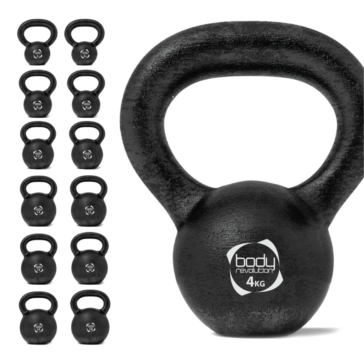 Kettlebell em ferro fundido 4 kg