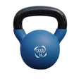 Kettlebell Body Revolution de 16kg com revestimento em neoprene azul, alça preta, ideal para treino de força e resistência