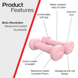 2 Halteres de Neoprene de 0,5 kg