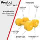 Halteres de neoprene 2 x 8 kg