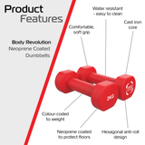 Halteres de neoprene 2 x 2 kg