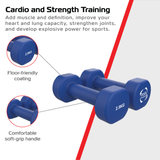 Halteres de neoprene 2 x 2,5 kg