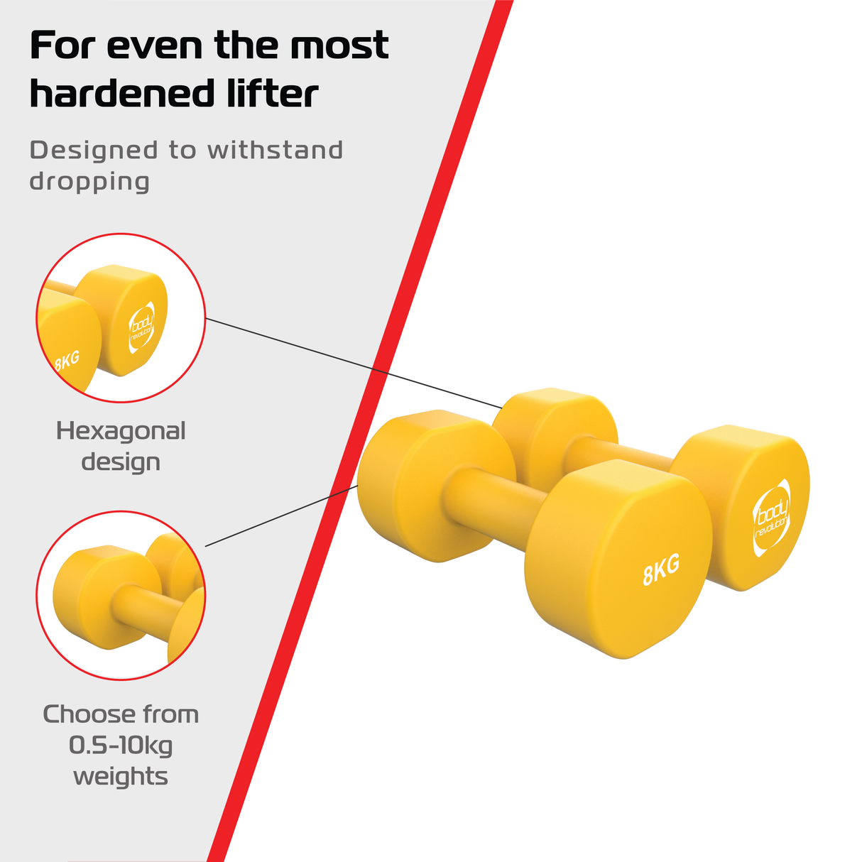 Halteres de neoprene 2 x 8 kg