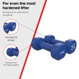 Halteres de neoprene 2 x 2,5 kg