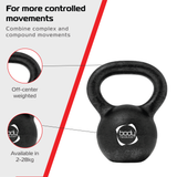 Kettlebell em ferro fundido 16 kg