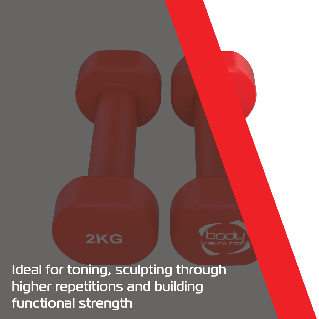 Halteres de neoprene 2 x 2 kg