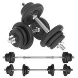 Conjunto de Halteres Ajustáveis em Ferro Fundido 50 kg