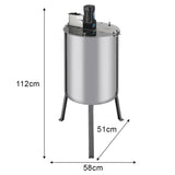 Extrator elétrico de mel com 4 estruturas de aço inoxidá vel | 140W 220V