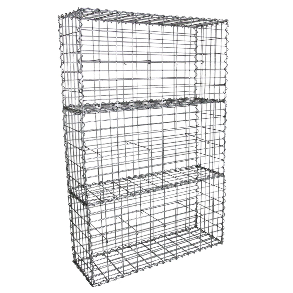 3 Gaiolas Cestas Gabião Externas para Decoração 100 x 50 x 30cm