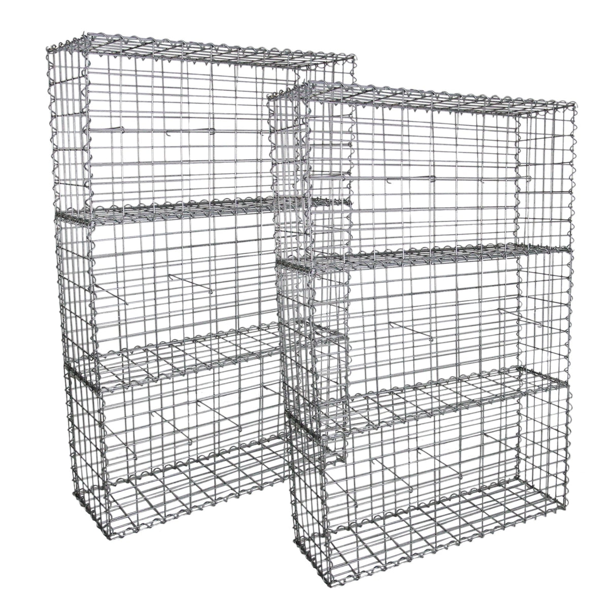 6 gaiolas exteriores de aço galvanizado para decoração 100 x 50 x 30cm