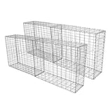 4 gaiolas exteriores de aço galvanizado para decoração 100 x 80 x 30cm