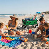 Carrinho Dobrável Todo-o-Terreno para Praia e Festivais Verde