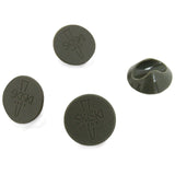 4 Pernas de Forquilha Pernas de SkiSki 35,5cm Aço Natural 2 Dentes 12mm