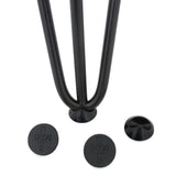 4 Pernas de Garfo Pernas de SkiSki 71cm Aço Preto 3 Dentes 10mm
