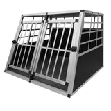 Gaiola para carro para animais de estimação - portas duplas grandes