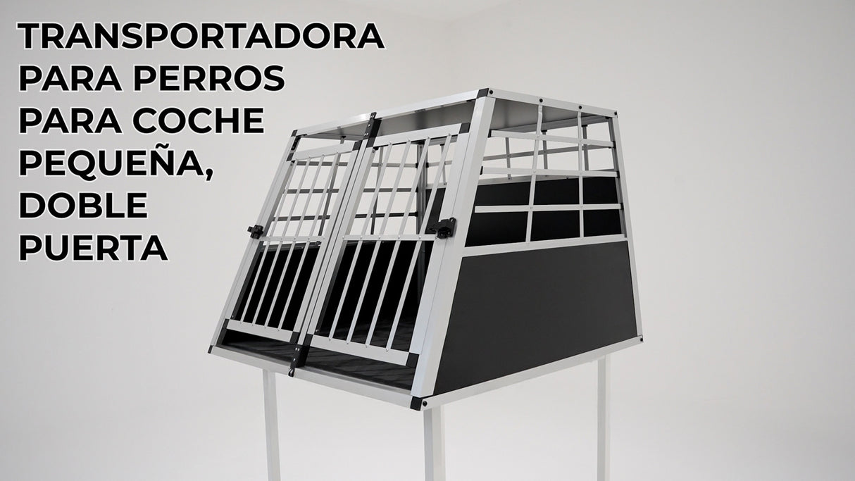 Gaiola para carro para animais de estimação - Portas duplas| Pequena