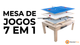 Mesa de Jogos 7 em 1 – Cinza