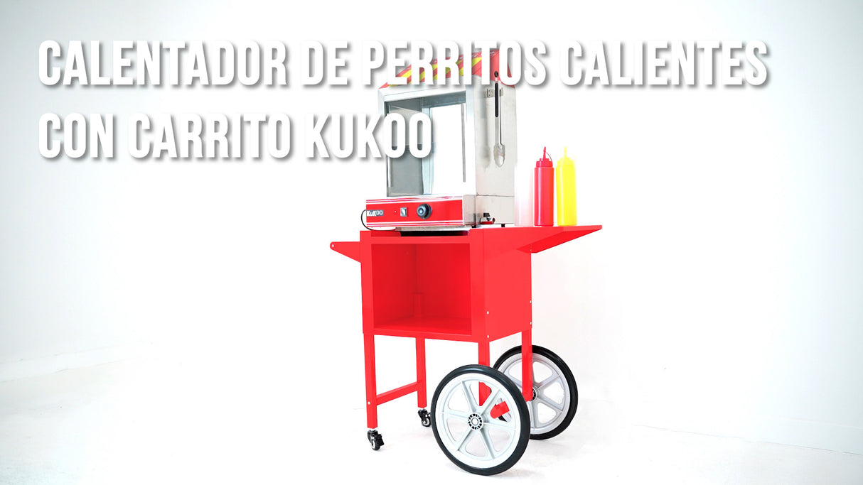 Aquecedor de cachorro-quente KuKoo com carrinho