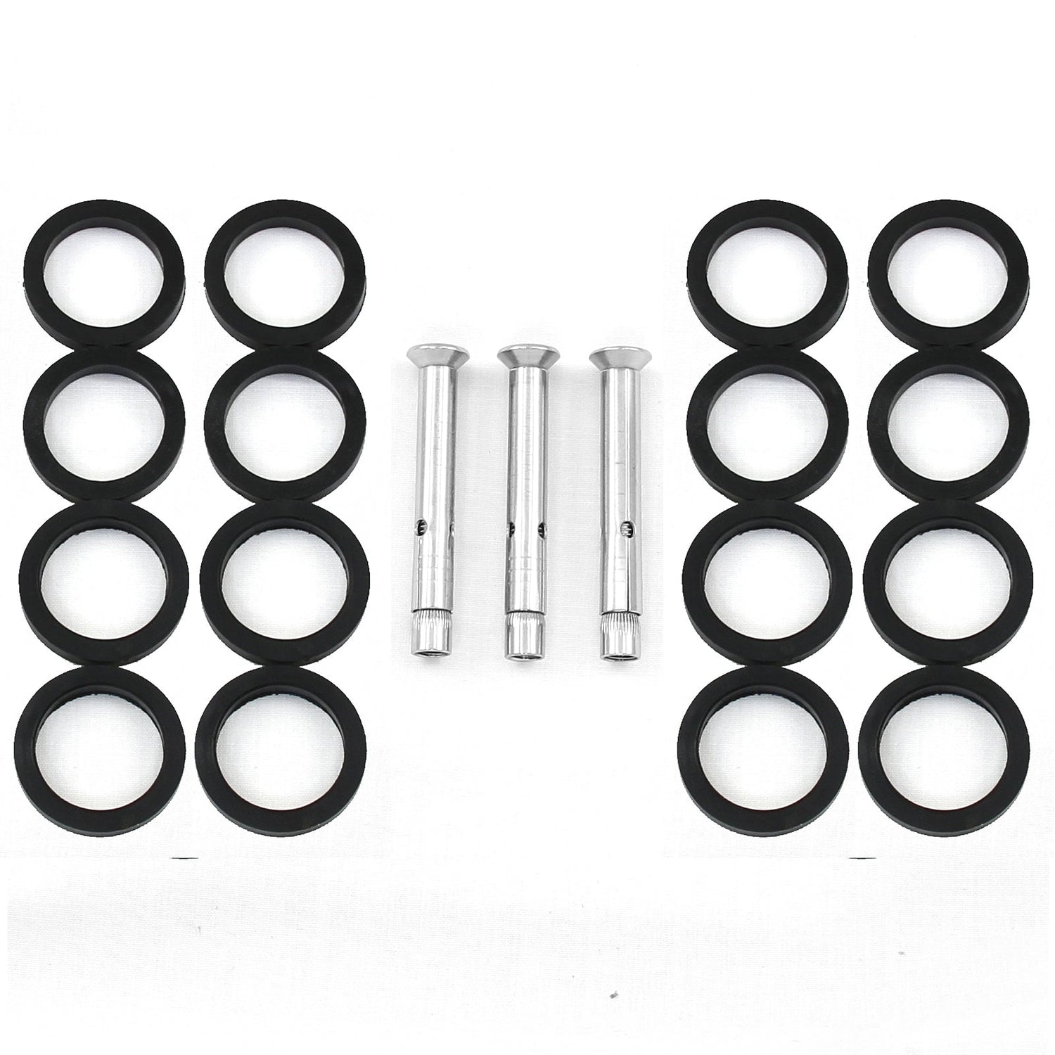 Balaustrada de aço inoxidá vel MonsterShop, poste central, 90 cm de altura